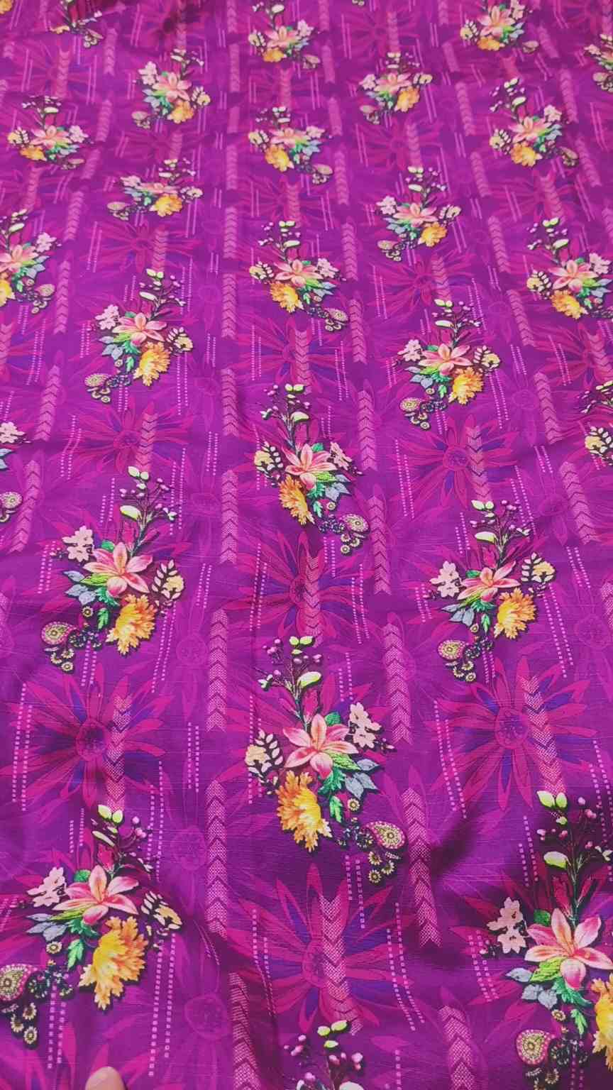 🥳 Lot Marr Sale Sale M-6345  Imported Digital (Dorria Soft Khaddar) Same print Shirt & Truzer 2pc -