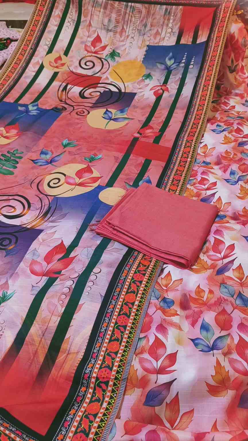 3pc 🥳😱 Sale Sale M-6365   Imported Digital Dorria Soft Khadder 3pc suit