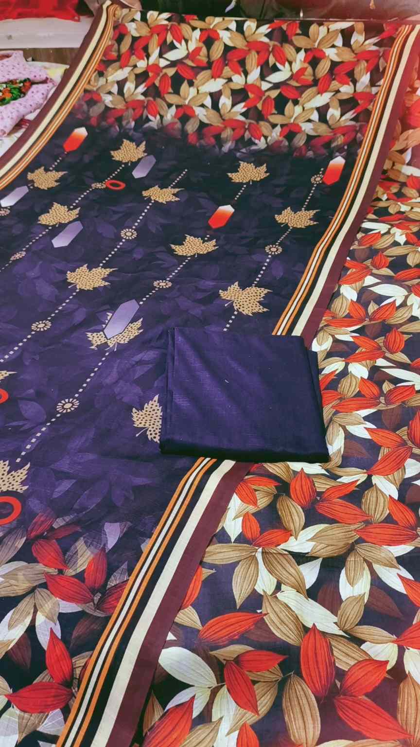 3pc 🥳😱 Sale Sale M-6364   Imported Digital Dorria Soft Khadder 3pc suit