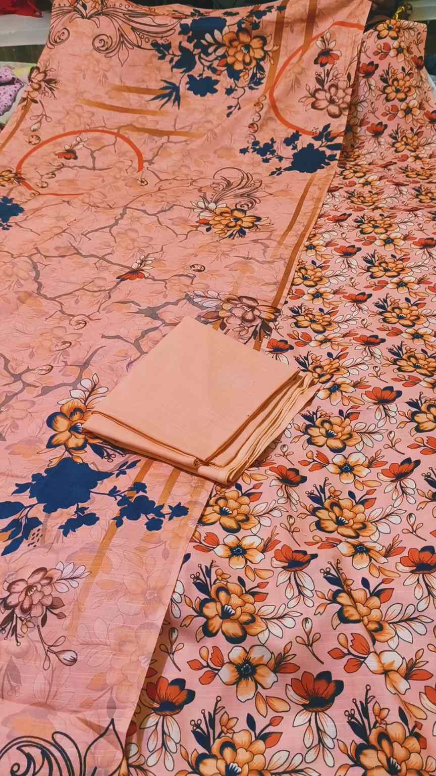 3pc 🥳😱 Sale Sale M-6362 Imported Digital Dorria Soft Khadder 3pc suit